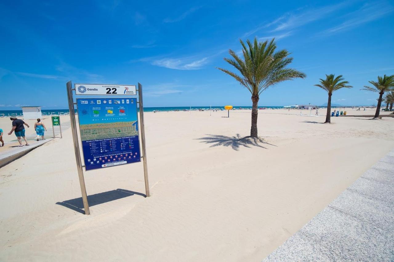 Apartament 100 M De Playa De Gandia 3 -4 Personas Parking Ascensor Exteriör bild